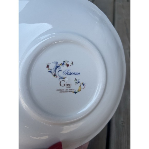 Vintage Gien Tuscany Tea Cup & Saucer  Western France - Picture 2 of 15